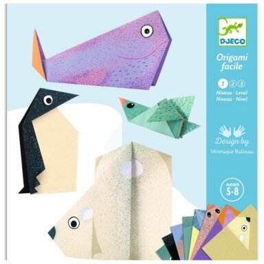 DJECO Origami rinkinys - Poliariniai gyvūnai
