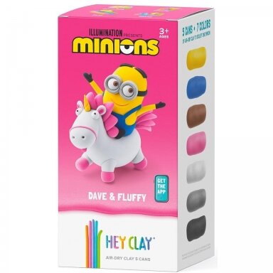 HEY CLAY modelinas Pakalikai Dave & Fluffy