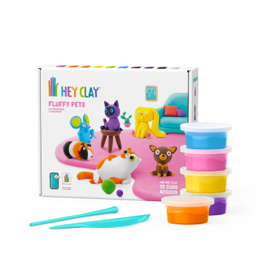 HEY CLAY modelino rinkinys Clay Pūkuoti Gyvūnėliai