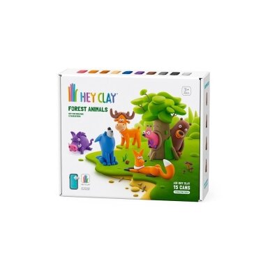 HEY CLAY modelino rinkinys Miško gyvūnai