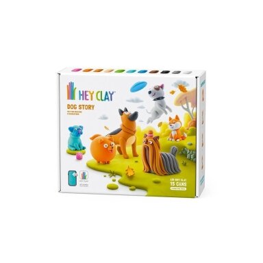 HEY CLAY modelino rinkinys Šuniukai