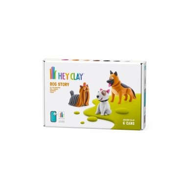 HEY CLAY modelino rinkinys Šuniukai