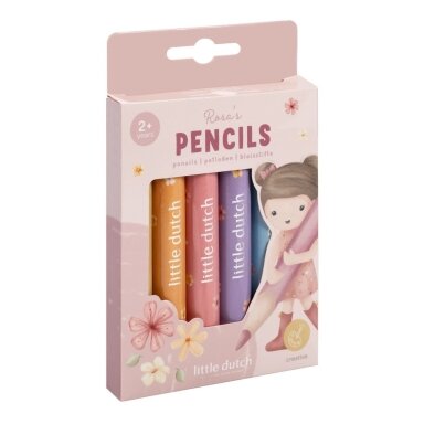 Little Dutch mediniai pieštukai „Rosa ir draugai“