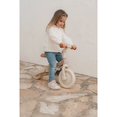 Little Dutch 4 in 1 Triratukas – balansinis dviratukas - Gelsvai baltas
