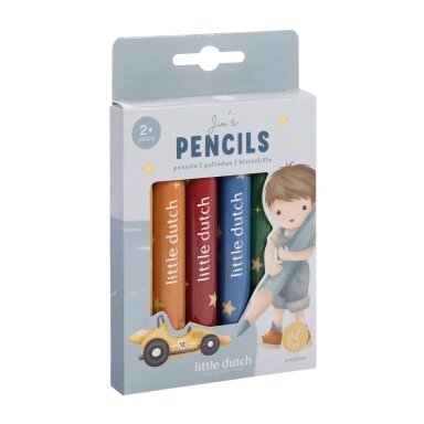 Little Dutch mediniai pieštukai „Džimas ir draugai“