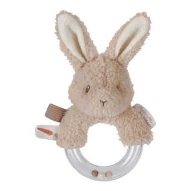 LITTLE DUTCH žiedinis barškutis zuikis "Baby Bunny"