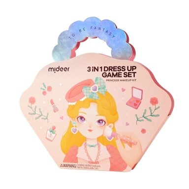 Mideer 3IN1 KŪRYBINIŲ DIRBTUVIŲ RINKINYS "PRINCESĖS FANTAZIJŲ MAKIAŽAS"