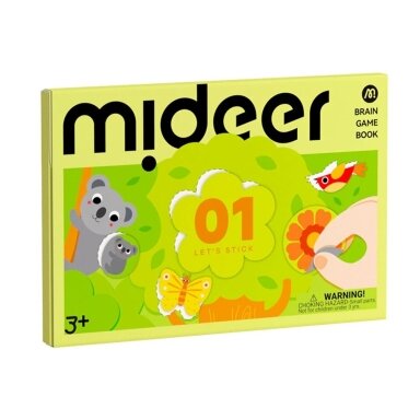 Mideer Lipdukų Klijavimo Užduočių Knyga Level 1