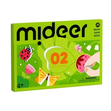 Mideer Lipdukų Klijavimo Užduočių Knyga Level 2