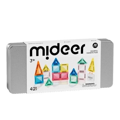 Mideer MINI MAGNETINIS KONSTRUKTORIUS METALINĖJE DĖŽUTĖJE