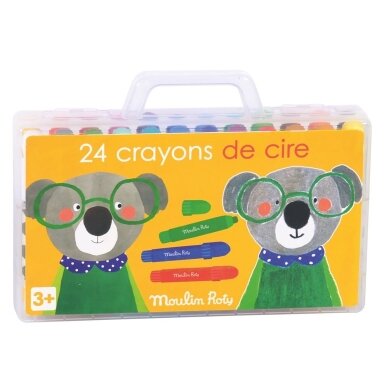 Moulin Roty 24 šilkinės kreidelės